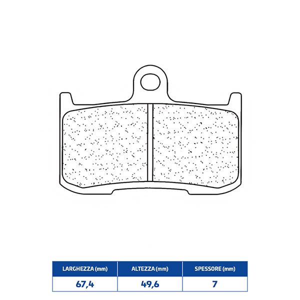 641083A3+ COPPIA PASTIGLIE FRENO ANTERIORI CL per KAWASAKI, SUZUKI e TRIUMPH - immagine 1