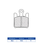 COPPIA PASTIGLIE FRENO ANTERIORI RACING CL per KAWASAKI Ninja XZ-6R E ZX-10R