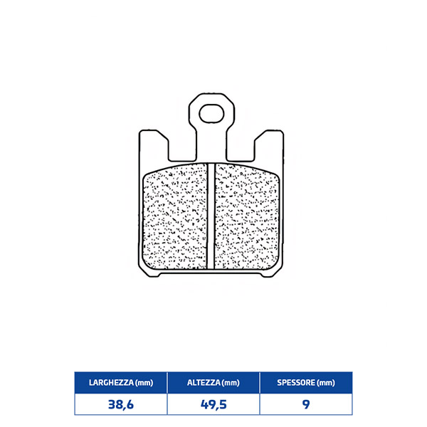 641110A3+ COPPIA PASTIGLIE FRENO ANTERIORI CL per KAWASAKI Ninja XZ-6R E ZX-10R - immagine 1