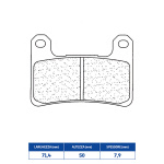 COPPIA PASTIGLIE FRENO ANTERIORI CL per KAWASAKI Ninja/Z e SUZUKI GSX-S/GSX-R/V-STROM