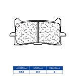 COPPIA PASTIGLIE FRENO ANTERIORI RACING CL per HONDA HORNET 1000 e AFRICA TWIN 1000/1100