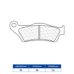 COPPIA PASTIGLIE FRENO ANTERIORI CL per KTM/HUSQVARNA/GASGAS e HUSABERG Cross