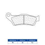 COPPIA PASTIGLIE FRENO ANTERIORI CL per KTM/HUSQVARNA/GASGAS e HUSABERG Cross