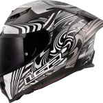 CASCO LS2 FF807 DRAGON CARBON col. ENTHUM SILVER ECE 22.06 - immagine 7