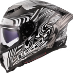 CASCO LS2 FF807 DRAGON CARBON col. ENTHUM SILVER ECE 22.06 - immagine 6