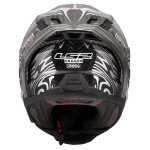 CASCO LS2 FF807 DRAGON CARBON col. ENTHUM SILVER ECE 22.06 - immagine 2