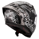 CASCO LS2 FF807 DRAGON CARBON col. ENTHUM SILVER ECE 22.06 - immagine 3