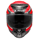CASCO LS2 FF807 DRAGON CARBON col. TRAX RED ECE 22.06 - immagine 3