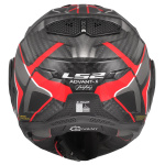 CASCO LS2 MODULARE FF901 ADVANT X col. CARBON FUTURE II RED - immagine 6