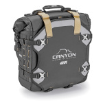 GRT727 - GIVI BORSA LATERALE CANYON WATERPROOF SCANTONATA CON SISTEMA DI FISSAGGIO MONOKEY® CAM-SIDE, 25 lt