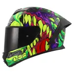 CASCO LS2 FF820 RAPID III col. LYCANT PURPLE GREEN ECE 22.06 - immagine 2