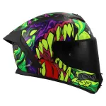 CASCO LS2 FF820 RAPID III col. LYCANT PURPLE GREEN ECE 22.06 - immagine 6