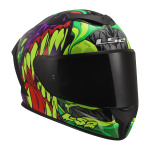 CASCO LS2 FF820 RAPID III col. LYCANT PURPLE GREEN ECE 22.06 - immagine 7