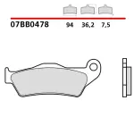 COPPIA PASTIGLIE FRENO SINTERIZZATE POSTERIORI BREMBO per KTM, HUSQVARNA, GASGAS, DUCATI, TRIUMPH e YAMAHA