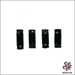 Asterisk Kit di 4 fascette elastiche con bottone