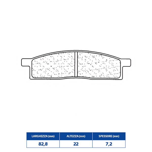 642424MX10 COPPIA PASTIGLIE FRENO ANTERIORI CL per YAMAHA YZ 65/80/85 - immagine 1