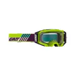 MASCHERINA LEATT VELOCITY 5.5 CRYZTAL IRIZ LIME PURPLE 75%