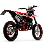MARMITTA GIANNELLI per BETA RR 50 MOTARD/ENDURO 2022/2026 con terminale SONIC col. ALLUMINIO - immagine 3