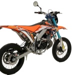 MARMITTA GIANNELLI per VENT 50 DERAPAGE 2019/2020 con terminale ENDURO/CROSS 2T col. CARBONIO - immagine 2