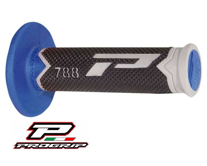 788-215-thumbnail-1000x1000-70 COPPIA MANOPOLE FUORISTRADA PROGRIP SERIE 788 GRIGIO/NERO/AZZURRO - immagine 1