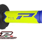 COPPIA MANOPOLE FUORISTRADA PROGRIP SERIE 788 AZZURRO/GIALLO FLUO/NERO