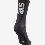 Calze mid-cut estive colore black SIX2 art. SHORT LOGO V2 - immagine 3
