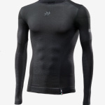 Maglia LIGHT a maniche lunghe black/dark grey SIX2