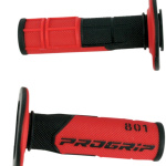 COPPIA MANOPOLE FUORISTRADA PROGRIP SERIE 801 ROSSO/NERO