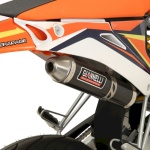 MARMITTA GIANNELLI per VENT 50 DERAPAGE 2019/2020 con terminale ENDURO/CROSS 2T col. CARBONIO - immagine 3