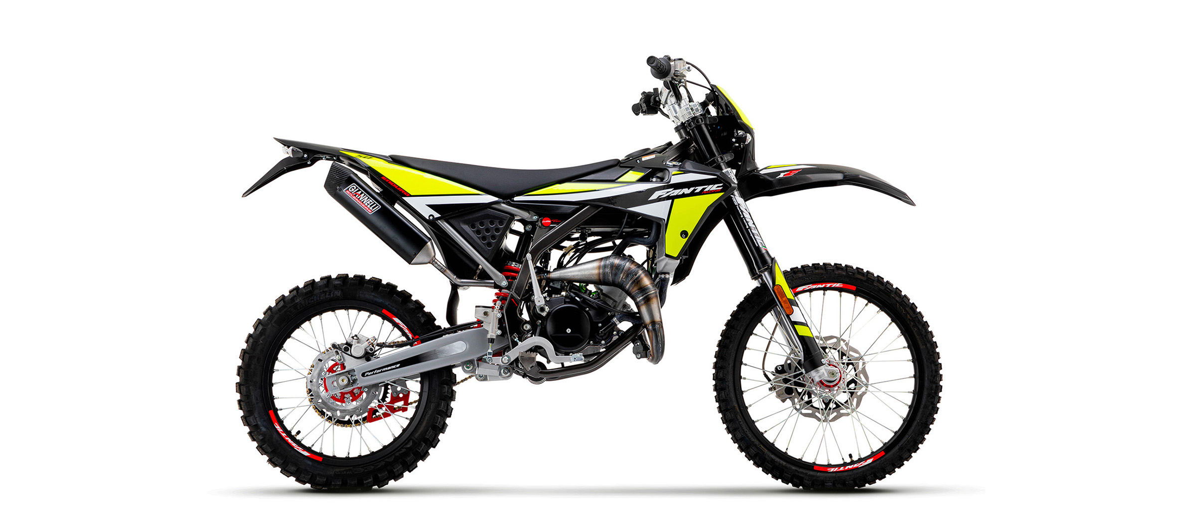 MARMITTA GIANNELLI per FANTIC 50 XE ENDURO/XM MOTARD 2021/2026 con terminale SONIC col. ALLUMINIO DARK