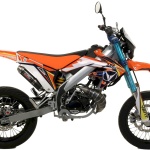 MARMITTA GIANNELLI per VENT 50 DERAPAGE 2019/2020 con terminale ENDURO/CROSS 2T col. CARBONIO