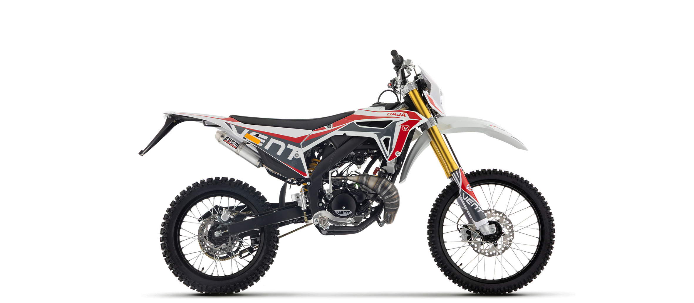 MARMITTA GIANNELLI per VENT 50 BAJA 2024/2025 con terminale ENDURO/CROSS 2T col. ALLUMINIO