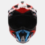 CASCO LS2 CROSS MX 700 SUBVERTER EVO col. STOMP WHITE/BLUE/RED - immagine 7
