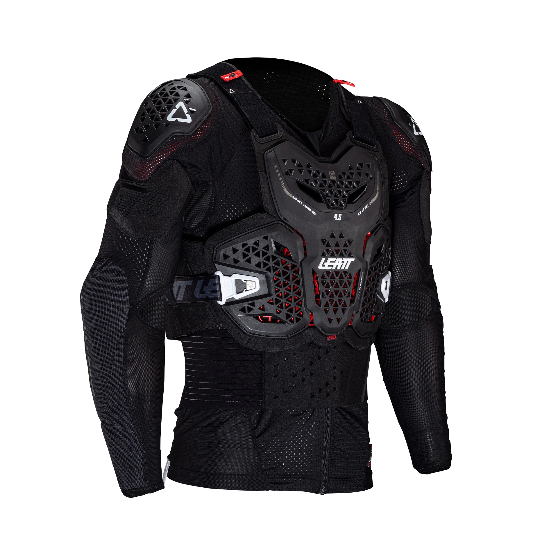 Leatt_4.5_Black_Body_Protection_Evo_RightFront_5025202300_61063e29-1f1f-4a9b-856e-6a32819bcccd PETTORINA LEATT BODY PROTECTOR 4.5 EVO - immagine 1