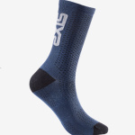Calze mid-cut estive colore avio SIX2 art. SHORT LOGO V2