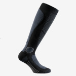Calze al ginocchio in LANA MERINO colore grigio / nero SIX2 art. MOT MERINO V3 - immagine 2
